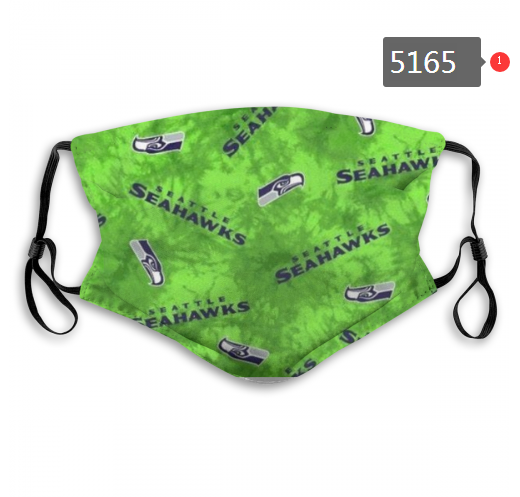 2020 NFL Seattle Seahawks #1 Dust mask with filter->nfl dust mask->Sports Accessory